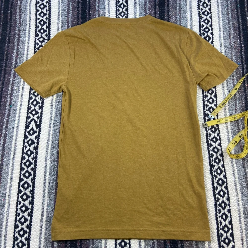 Banana Republic XS Premium Wash Men's Mustard Yellow Short Sleeve Tee T-Shirt